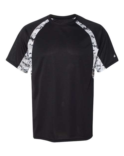 Men's Hook Digital T-Shirt - Black/ White Front