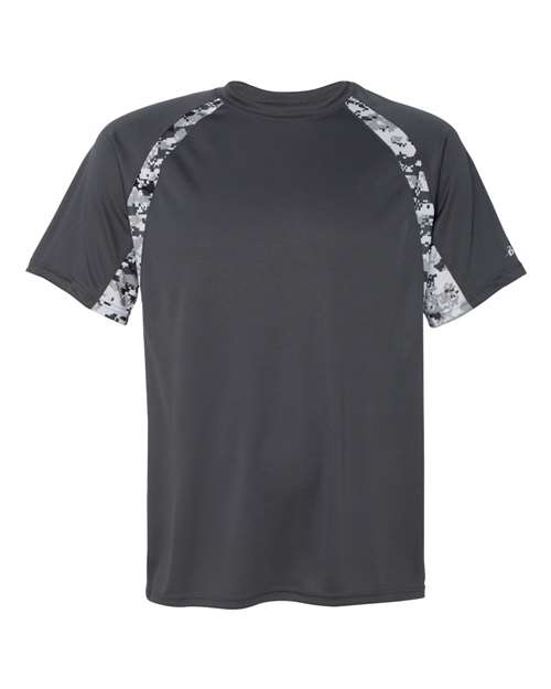 Men's Hook Digital T-Shirt - Graphite/ White Front