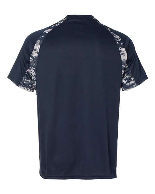 Men's Hook Digital T-Shirt - Navy/ Navy Back
