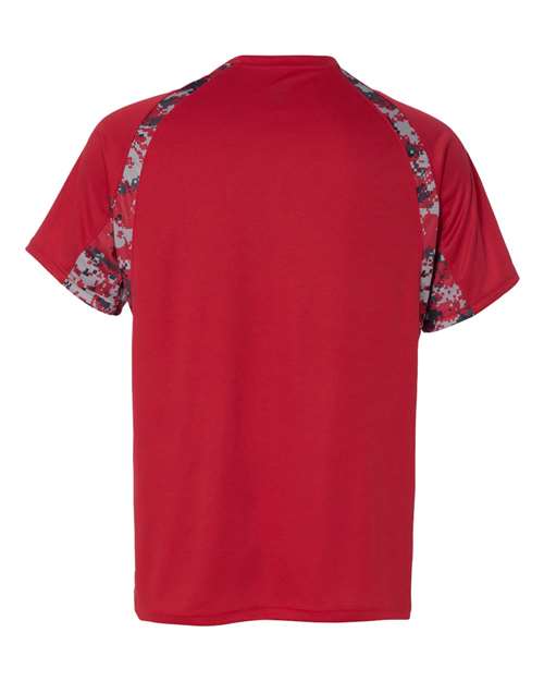 Men's Hook Digital T-Shirt - Red/ Red Back