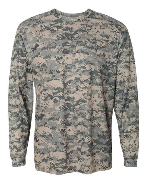 Men's Digital Camo Long Sleeve T-Shirt - Sand Digital Front