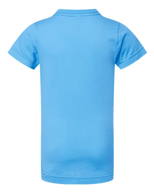 Girls' Fine Jersey Tee - Aqua Back