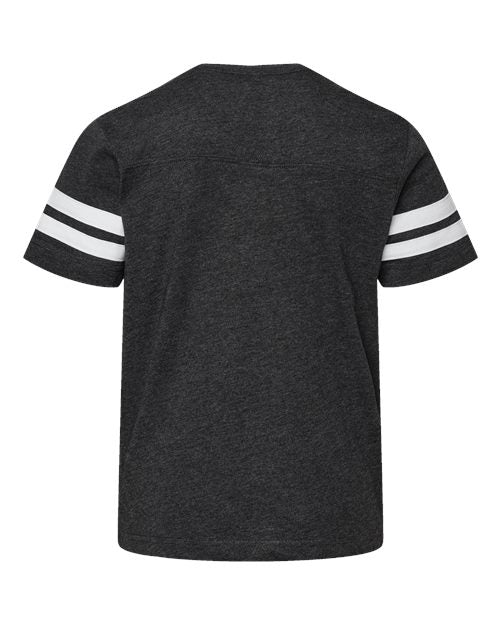 Youth Football Fine Jersey Tee - Vintage Smoke/ White Back