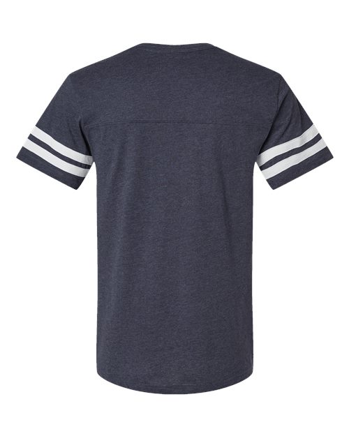 Men's Football Fine Jersey Tee - Vintage Navy/ White Back