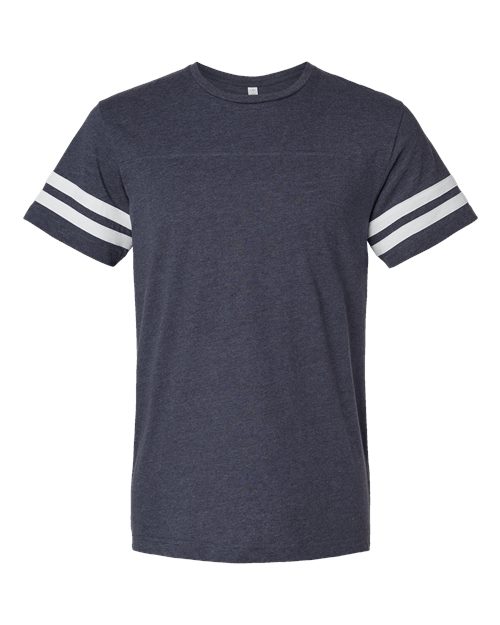 Men's Football Fine Jersey Tee - Vintage Navy/ White Front