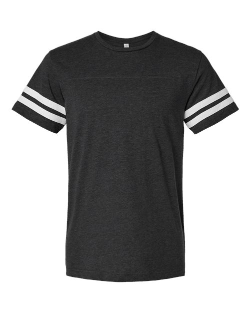 Men's Football Fine Jersey Tee - Vintage Smoke/ White Front