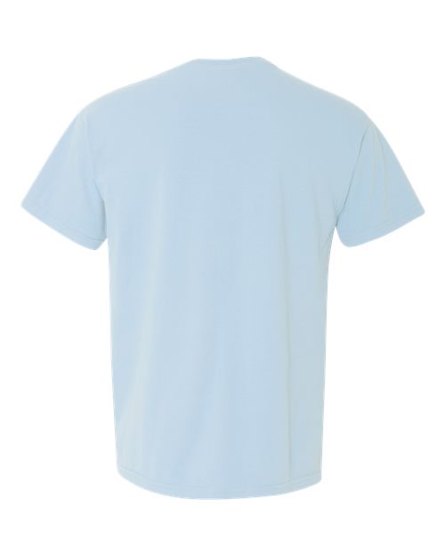 Unisex Garment-Dyed Heavyweight Pocket T-Shirt - Chambray Back