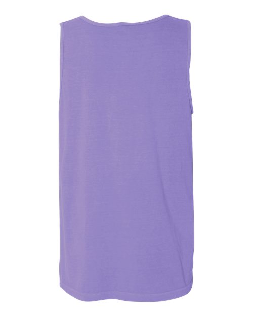 Unisex Garment-Dyed Heavyweight Tank Top - Violet Back