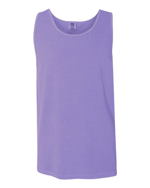 Unisex Garment-Dyed Heavyweight Tank Top - Violet Front