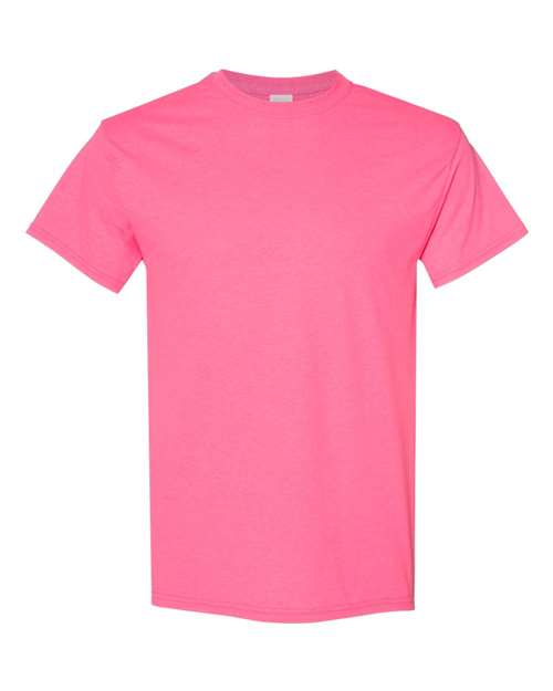 Gildan Unisex Heavy Cotton™ T-Shirt - Safety Pink Front