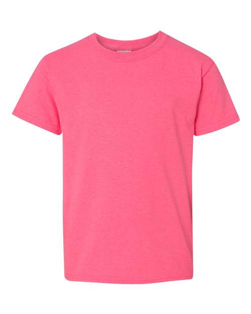Gildan Youth Heavy Cotton™ T-Shirt - Safety Pink Front