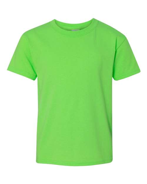 Gildan Youth Heavy Cotton™ T-Shirt - Neon Green Front
