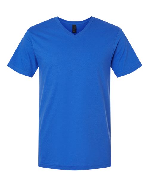 Gildan Unisex Softstyle® V-Neck T-Shirt - Royal Front