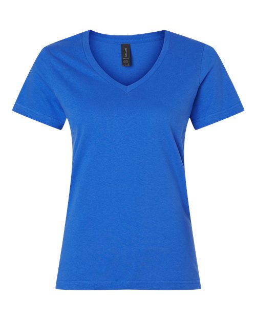Women's Softstyle® V-Neck T-Shirt - Royal Front