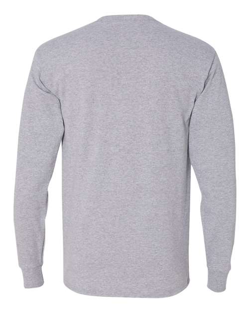 Unisex Dri-Power® Long Sleeve 50/50 T-Shirt - Athletic Heather Back
