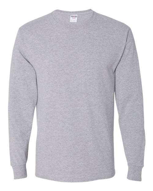 Unisex Dri-Power® Long Sleeve 50/50 T-Shirt - Athletic Heather Front