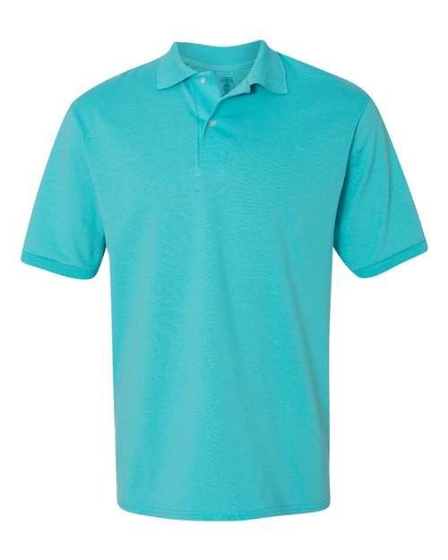 Men's SpotShield® 50/50 Polo - Scuba Blue Front