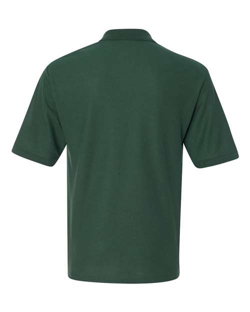 Men's Easy Care™ Piqué Polo - Forest Green Back