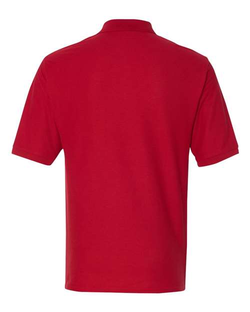 Men's Easy Care™ Piqué Polo - True Red Back