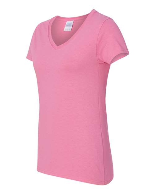 Gildan Women's Heavy Cotton™ V-Neck T-Shirt - Side