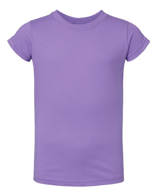 Toddler Girls Fine Jersey Tee - Lavender Front