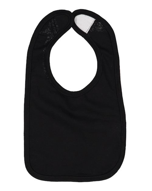 Infant Premium Jersey Bib - Black Front