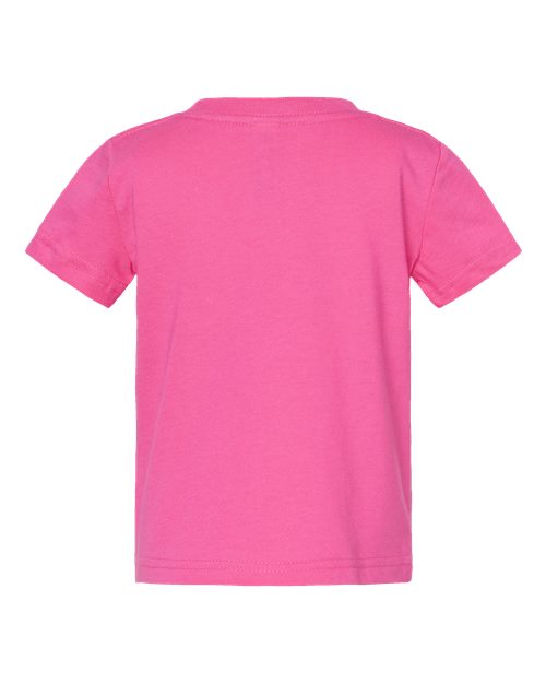 Infant Fine Jersey Tee - Raspberry Back