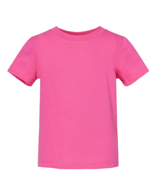 Infant Fine Jersey Tee - Raspberry Front