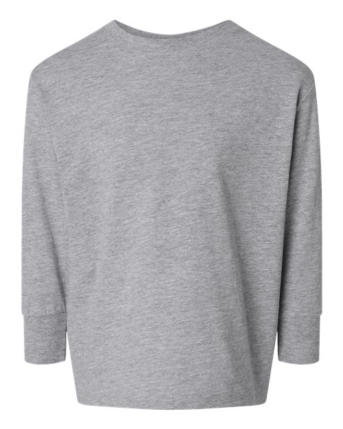 Toddler Fine Jersey Long Sleeve Tee - Heather Front