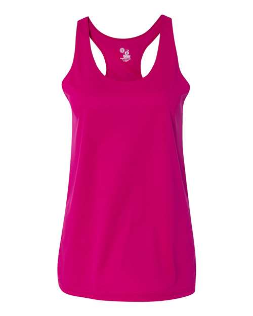 Women’s B-Core Racerback Tank Top - Hot Pink Front