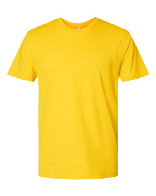 Unisex Fine Jersey Tee - Yellow Front