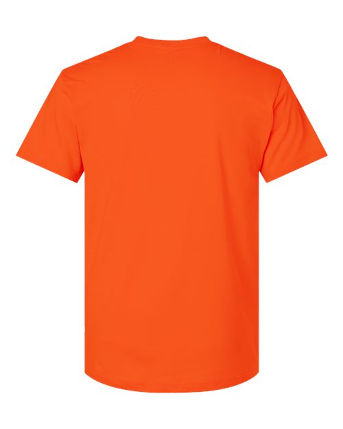 Unisex Fine Jersey Tee - Orange Back