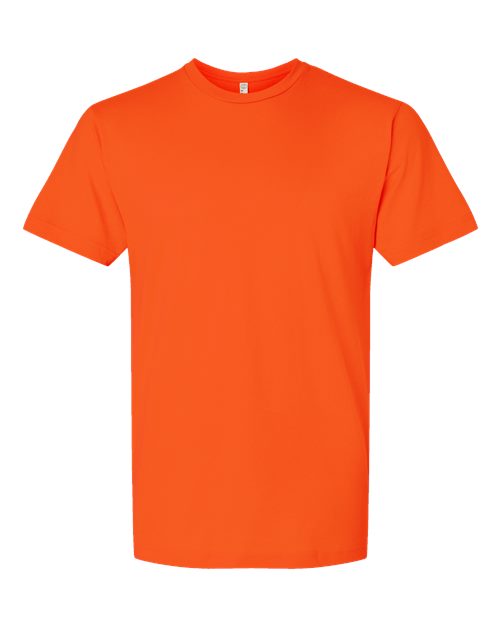 Unisex Fine Jersey Tee - Orange Front
