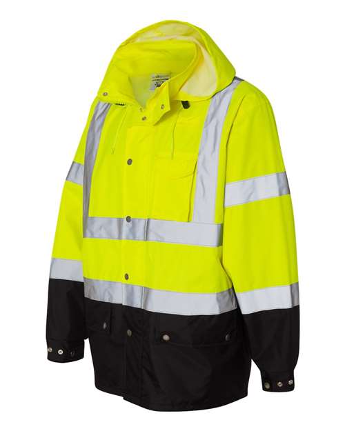 Kishigo Unisex Storm Cover Waterproof Rain Jacket - Side