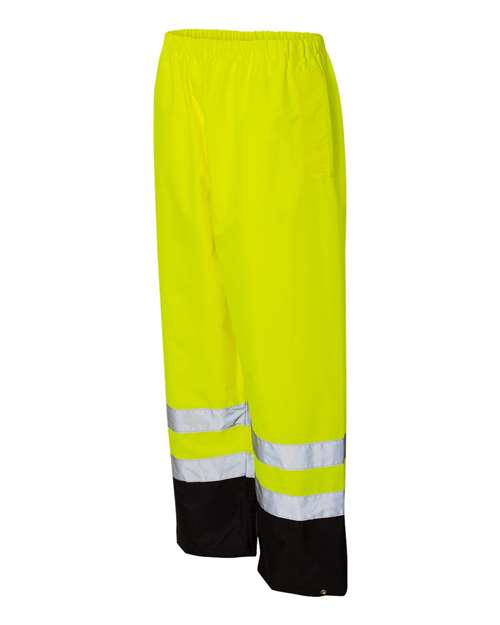 Kishigo Unisex Storm Cover Waterproof Rain Pants - Side