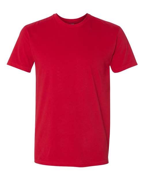 Sueded T-Shirt - Red Front