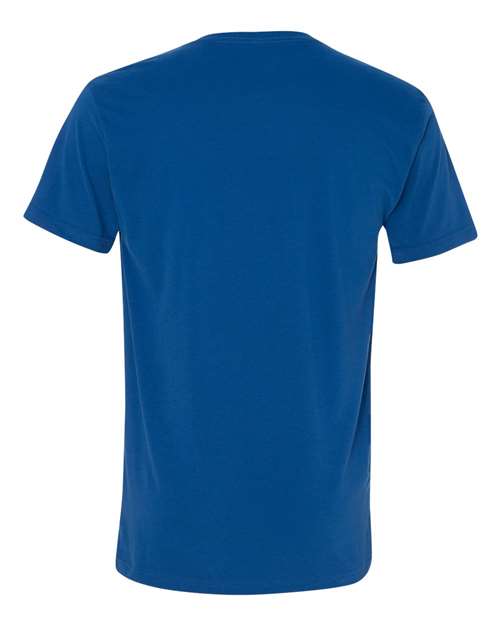 Men's Sueded V-Neck T-Shirt - Cool Blue Back