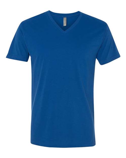 Men's Sueded V-Neck T-Shirt - Cool Blue Front