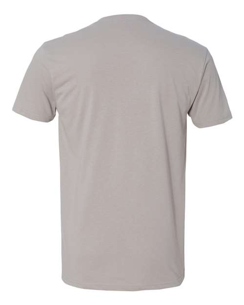 Men's Sueded V-Neck T-Shirt - Light Grey Back
