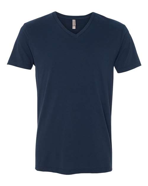 Men's Sueded V-Neck T-Shirt - Midnight Navy Front