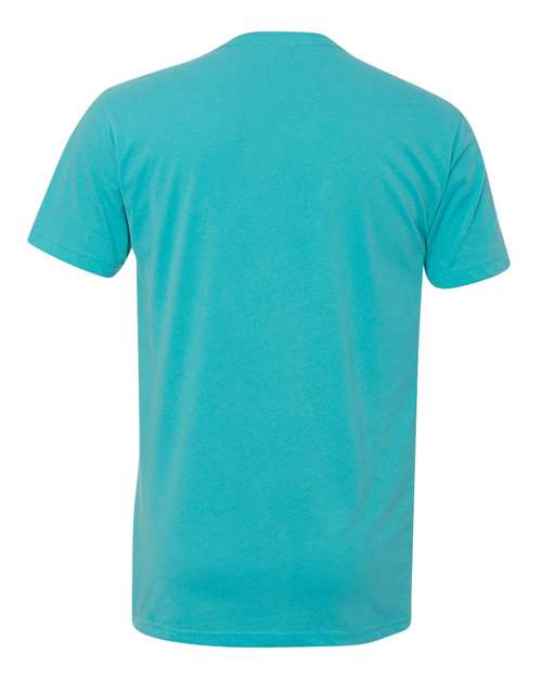 Men's Sueded V-Neck T-Shirt - Tahiti Blue Back
