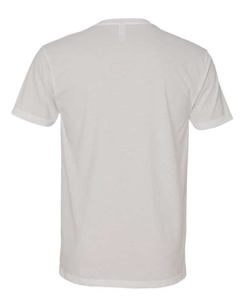 Men's Sueded V-Neck T-Shirt - White Back