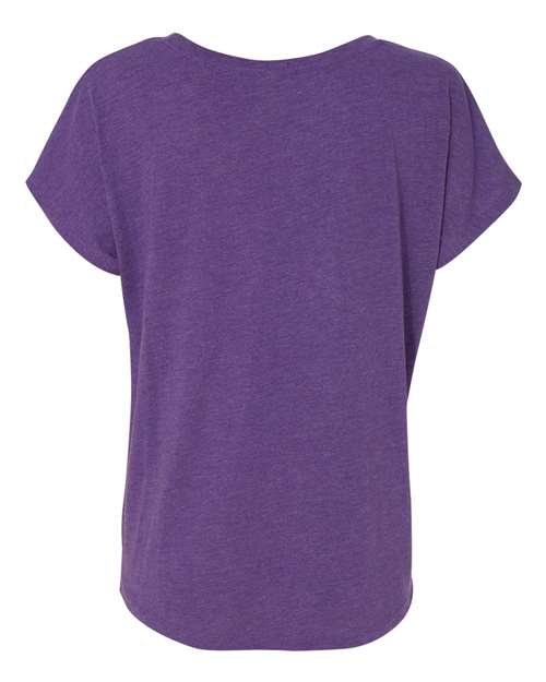 Women’s Triblend Dolman T-Shirt - Purple Rush Back
