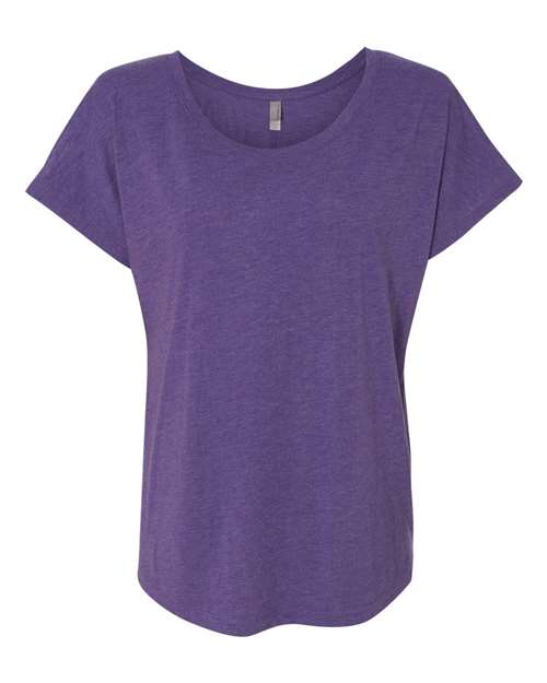 Women’s Triblend Dolman T-Shirt - Purple Rush Front