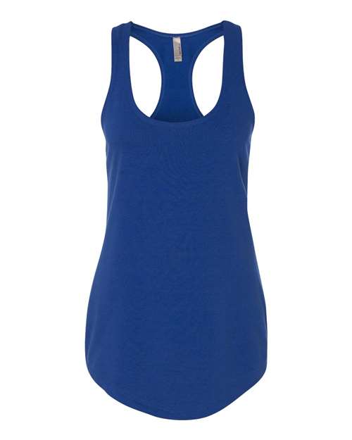 Women’s Lightweight French Terry Racerback Tank - Royal Front
