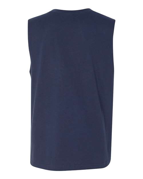 Jersey Muscle Tank - Navy Back