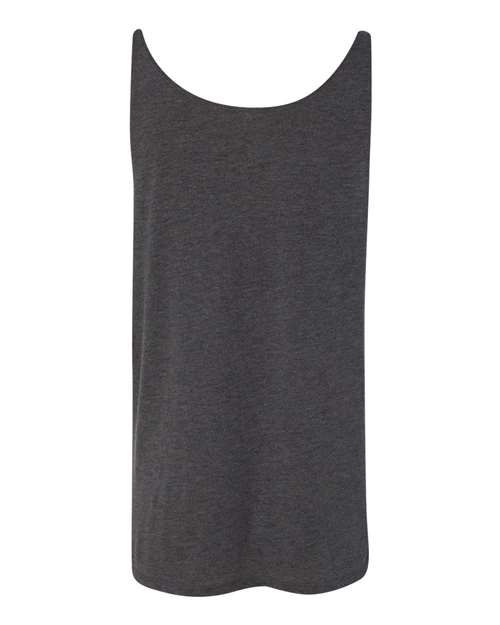 Women's Slouchy Tank - Dark Grey Heather Back