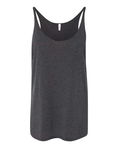 Women's Slouchy Tank - Dark Grey Heather Front