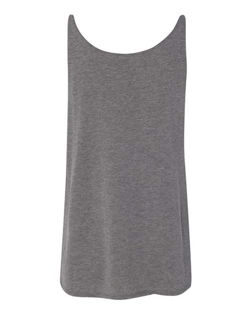 Women's Slouchy Tank - Grey Triblend Back
