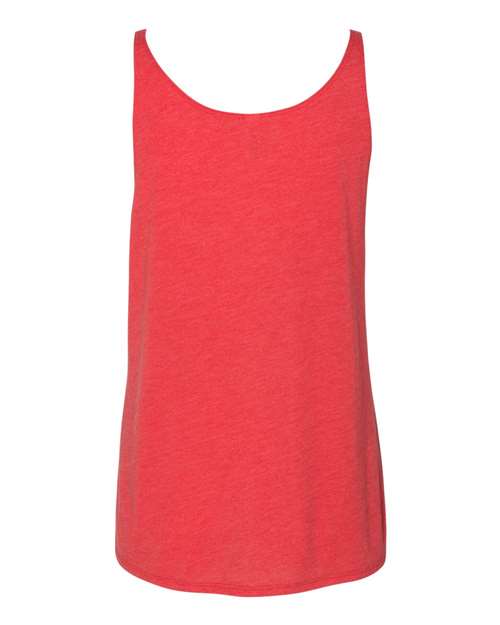 Women's Slouchy Tank - Red Triblend Back